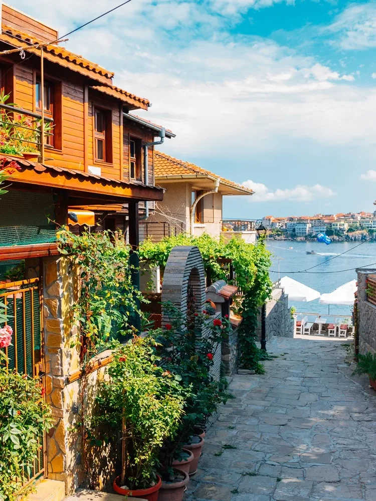Sozopol – Altstadtgasse am Schwarzen Meer